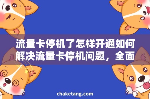 流量卡停机了怎样开通如何解决流量卡停机问题，全面开通移动网络服务