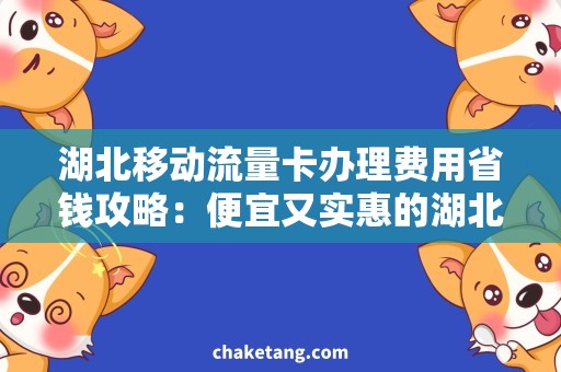 湖北移动流量卡办理费用省钱攻略：便宜又实惠的湖北移动流量卡办理，不可错过！