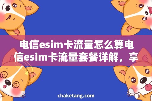 电信esim卡流量怎么算电信esim卡流量套餐详解，享受快速上网畅游互联网