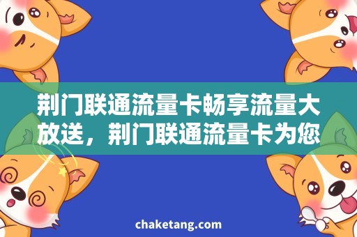 荆门联通流量卡畅享流量大放送，荆门联通流量卡为您解忧！