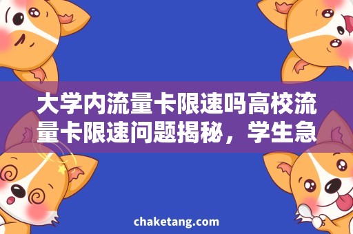 大学内流量卡限速吗高校流量卡限速问题揭秘，学生急需高速网络解决方案