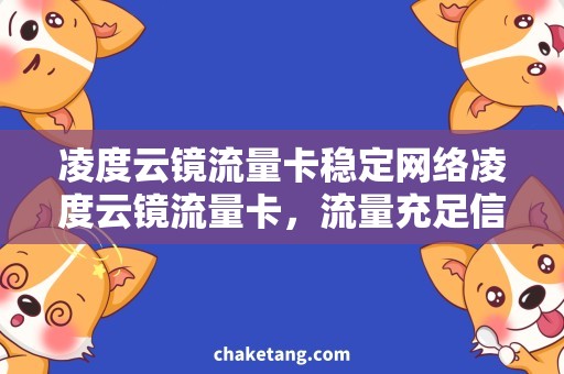 凌度云镜流量卡稳定网络凌度云镜流量卡，流量充足信号强劲