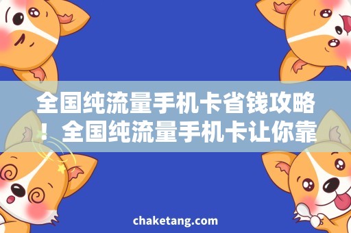 全国纯流量手机卡省钱攻略！全国纯流量手机卡让你靠谱省钱！