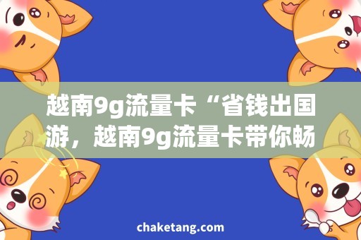 越南9g流量卡“省钱出国游，越南9g流量卡带你畅享海外旅行”