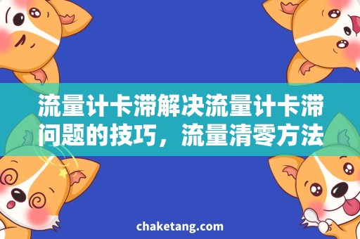 流量计卡滞解决流量计卡滞问题的技巧，流量清零方法分享！