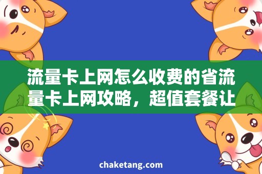 流量卡上网怎么收费的省流量卡上网攻略，超值套餐让你想上网就上网