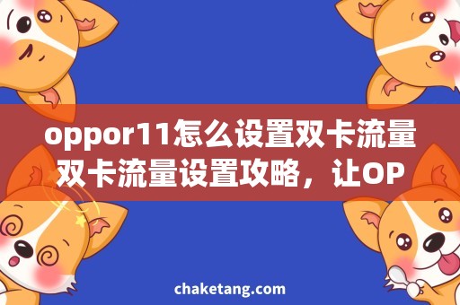 oppor11怎么设置双卡流量双卡流量设置攻略，让OPPOR11随心畅玩