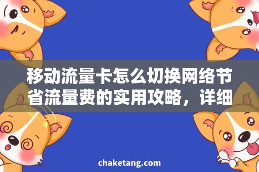 移动流量卡怎么切换网络节省流量费的实用攻略，详细说明切换网络方法