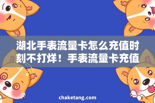 湖北手表流量卡怎么充值时刻不打烊！手表流量卡充值攻略大公开