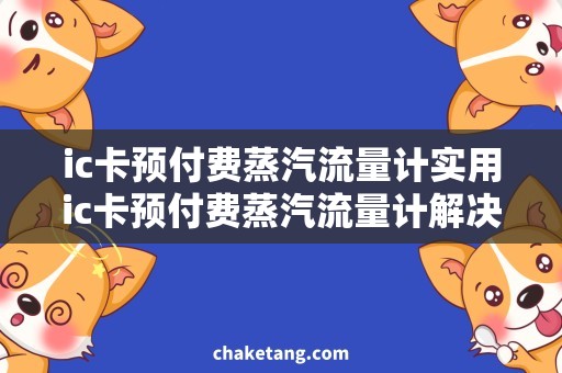 ic卡预付费蒸汽流量计实用ic卡预付费蒸汽流量计解决企业能源管理烦恼