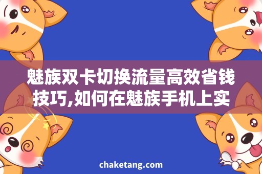 魅族双卡切换流量高效省钱技巧,如何在魅族手机上实现双卡切换流量？