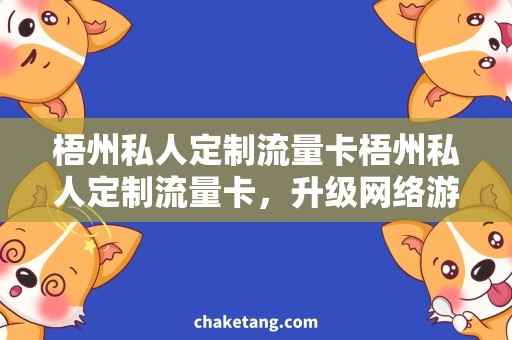 梧州私人定制流量卡梧州私人定制流量卡，升级网络游戏畅玩利器