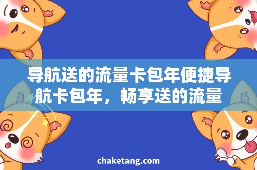 导航送的流量卡包年便捷导航卡包年，畅享送的流量