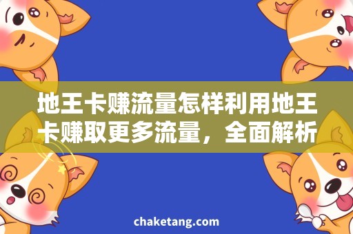 地王卡赚流量怎样利用地王卡赚取更多流量，全面解析最佳方法