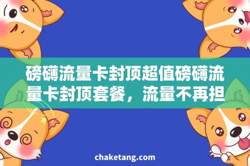 磅礴流量卡封顶超值磅礴流量卡封顶套餐，流量不再担忧