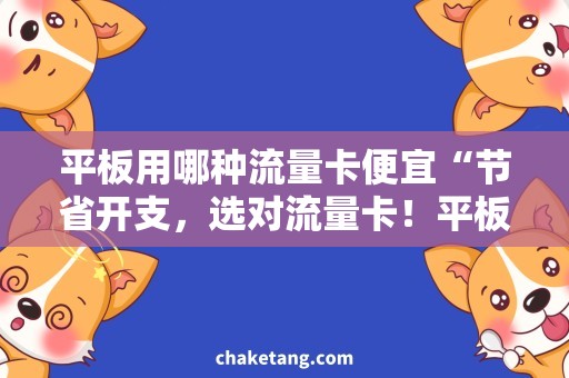 平板用哪种流量卡便宜“节省开支，选对流量卡！平板用哪种流量卡便宜”