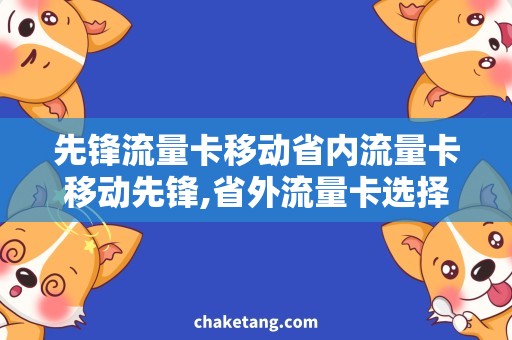 先锋流量卡移动省内流量卡移动先锋,省外流量卡选择攻略