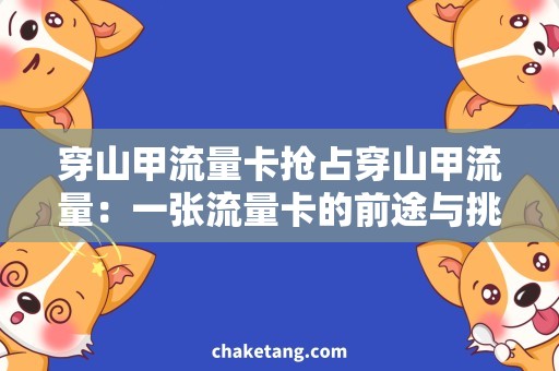 穿山甲流量卡抢占穿山甲流量：一张流量卡的前途与挑战