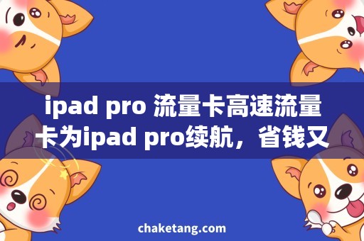 ipad pro 流量卡高速流量卡为ipad pro续航，省钱又省心