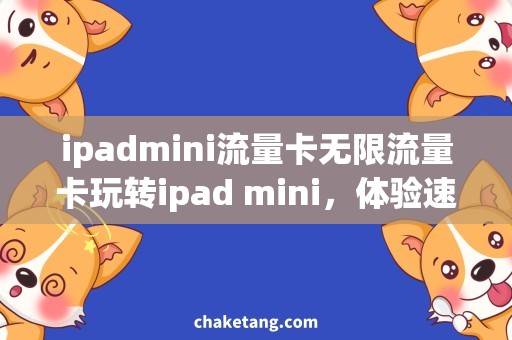 ipadmini流量卡无限流量卡玩转ipad mini，体验速度与激情