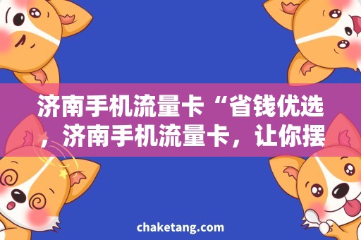 济南手机流量卡“省钱优选，济南手机流量卡，让你摆脱流量烦恼”