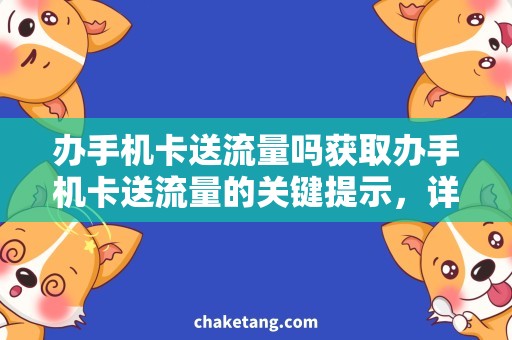 办手机卡送流量吗获取办手机卡送流量的关键提示，详细了解手机卡办理流程