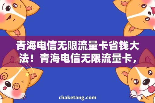 青海电信无限流量卡省钱大法！青海电信无限流量卡，轻松解决上网需求