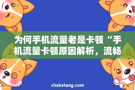 为何手机流量老是卡顿“手机流量卡顿原因解析，流畅上网从此不再是梦”