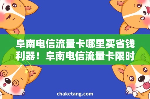 阜南电信流量卡哪里买省钱利器！阜南电信流量卡限时特惠，速度超快，值得购买！