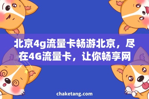 北京4g流量卡畅游北京，尽在4G流量卡，让你畅享网络！