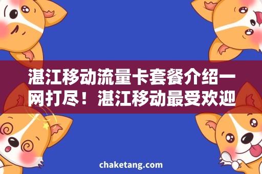 湛江移动流量卡套餐介绍一网打尽！湛江移动最受欢迎的移动流量卡套餐介绍