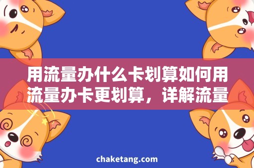 用流量办什么卡划算如何用流量办卡更划算，详解流量卡的选择与使用方法