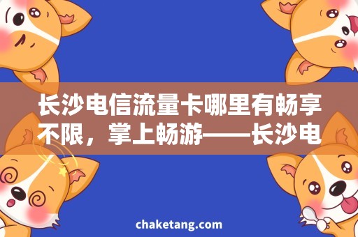 长沙电信流量卡哪里有畅享不限，掌上畅游——长沙电信流量卡开卡指南