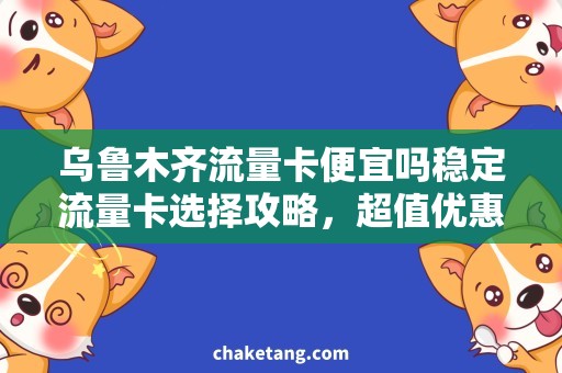 乌鲁木齐流量卡便宜吗稳定流量卡选择攻略，超值优惠不容错过