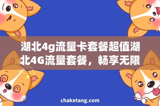 湖北4g流量卡套餐超值湖北4G流量套餐，畅享无限畅游互联网！